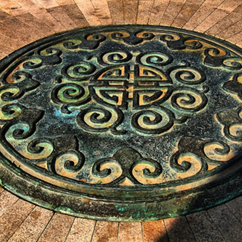 Linha de produção de tampa de bueiro decorativa