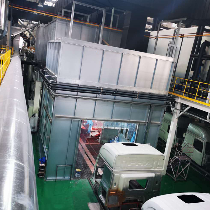 Linha de eletroforese para cabine de caminhão