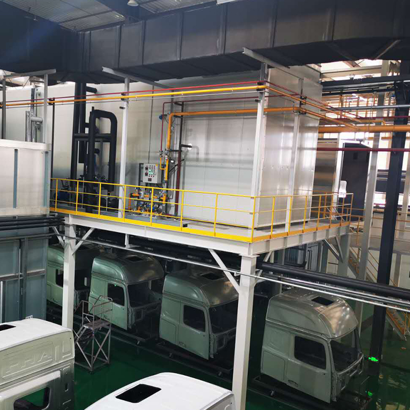 Linha de eletroforese para cabine de caminhão