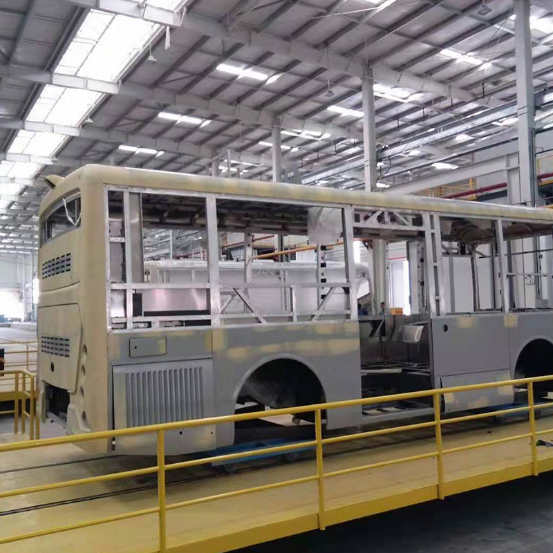 Cabine de pintura para veículos pesados