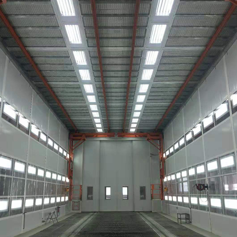 Linha de pintura para carroceria de caminhão tanque de grãos