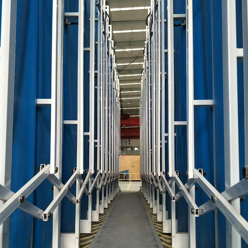 Cabine móvel retrátil de pulverização e lixamento