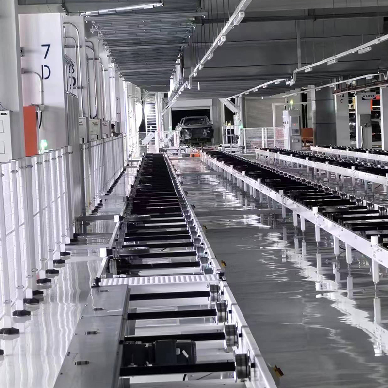 Linha de automação de mesa rolante