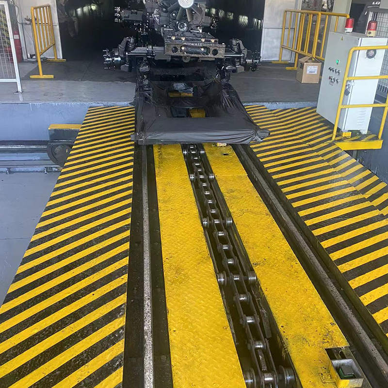 Linha de revestimento por pulverização de motor